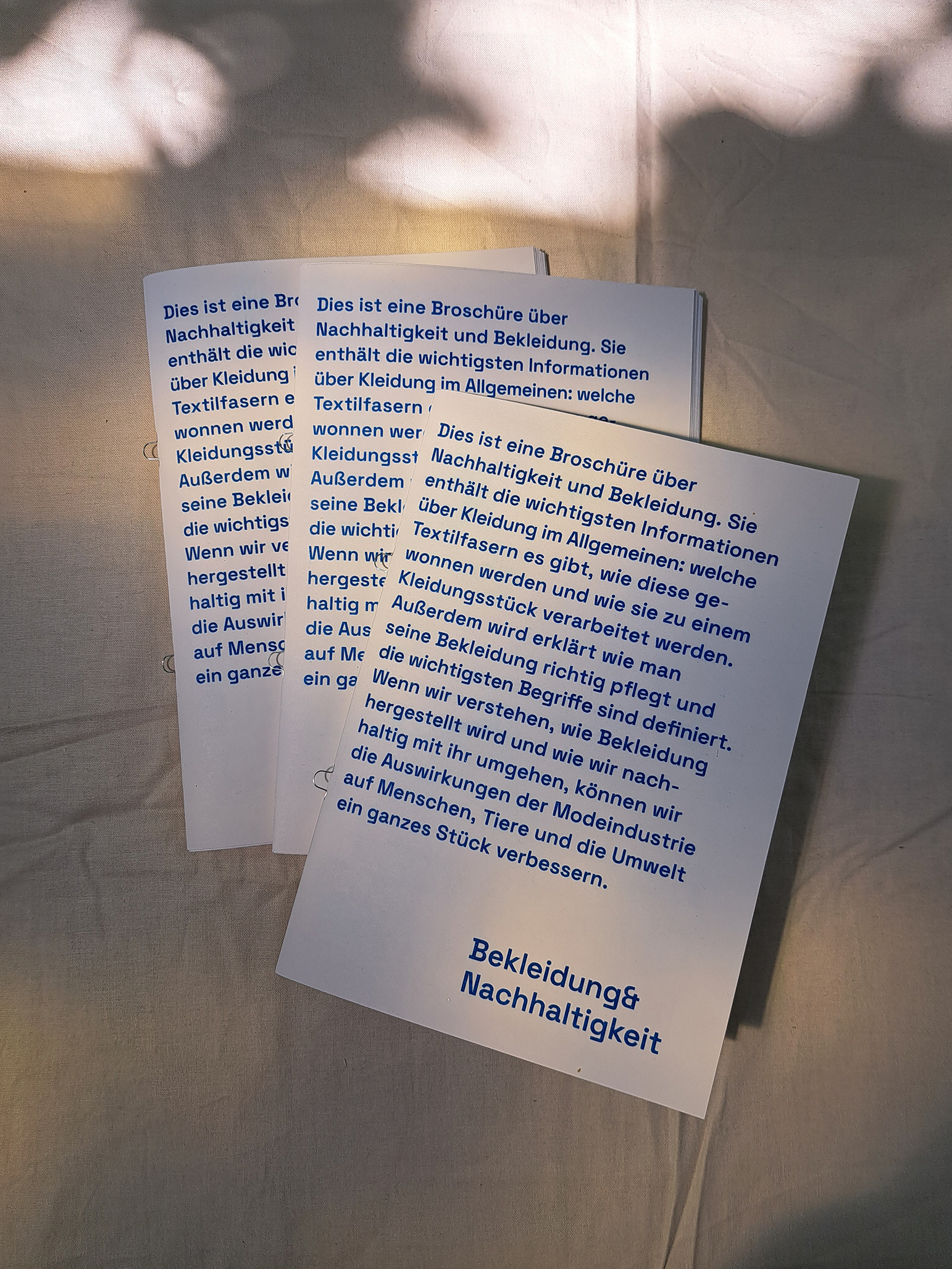 Picture of three brochures